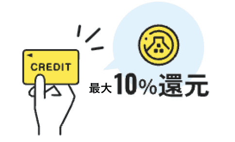 最大10%還元